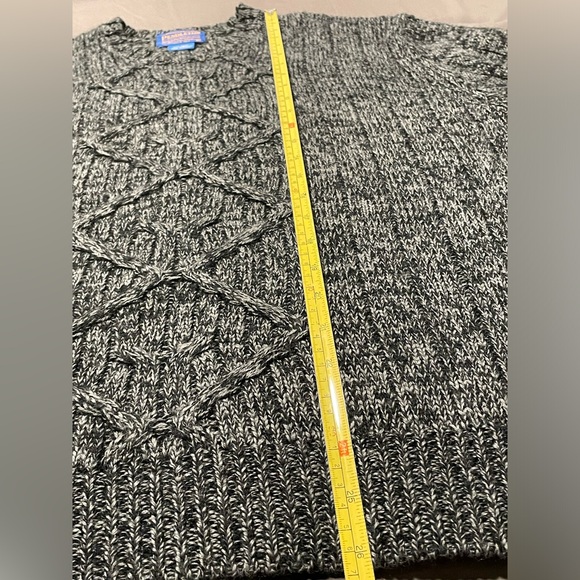 Pendleton Sweater Fisherman Grey Medium Men's Vintage Wool Acrylic Gray - Picture 7 of 9